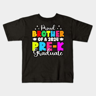 Proud Brother Pre-K Class of 2024 Graduate Last Day School Kids T-Shirt